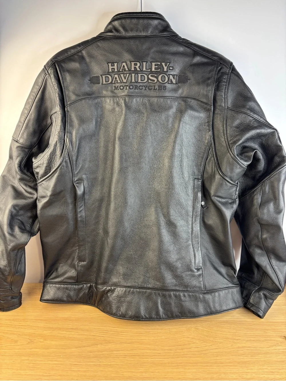 Harley-Davidson Men's Swingarm 3-in-1 Black Leather Jacket‎ Like New!